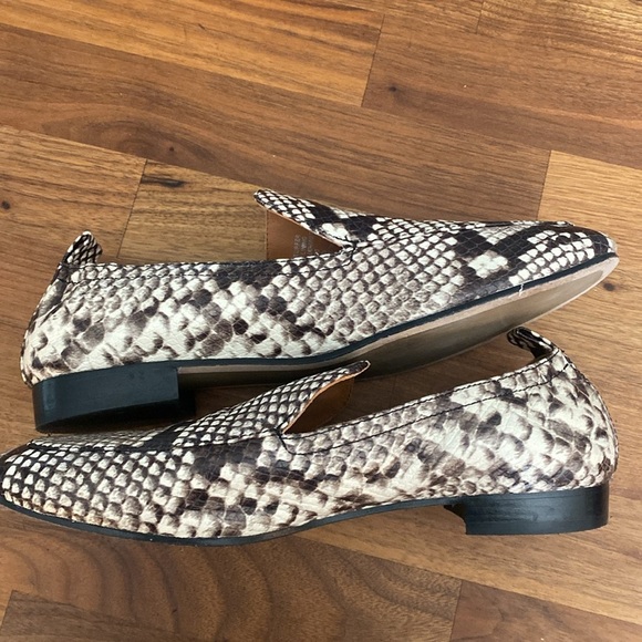 Tory Burch Kira Elastic Heel Snake Python Print Loafers Flats Shoes 8 - Picture 5 of 9